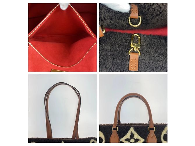 Borsa OnTheGo GM Teddy Monogram Louis Vuitton Nero Bianco - vista 5