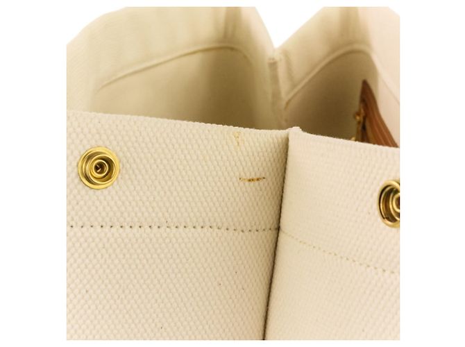 Cabas Céline Borsa tote orizzontale Celine Bianco - vista 10