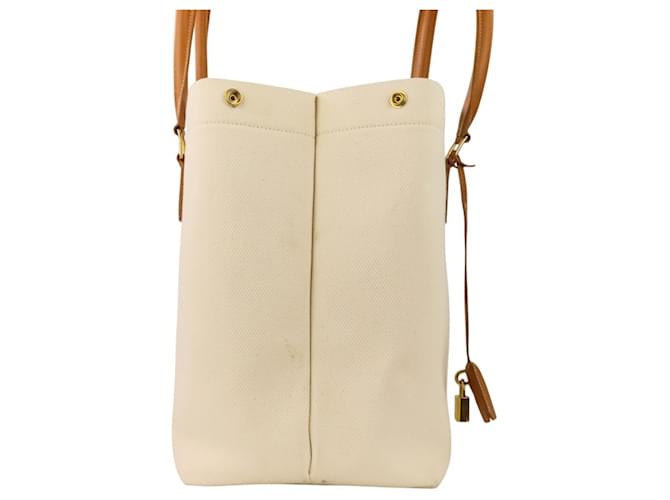 Cabas Céline Borsa tote orizzontale Celine Bianco - vista 4