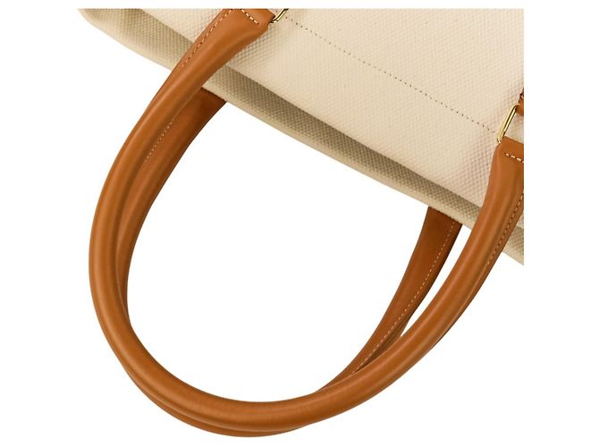 Cabas Céline Borsa tote orizzontale Celine Bianco - vista 6