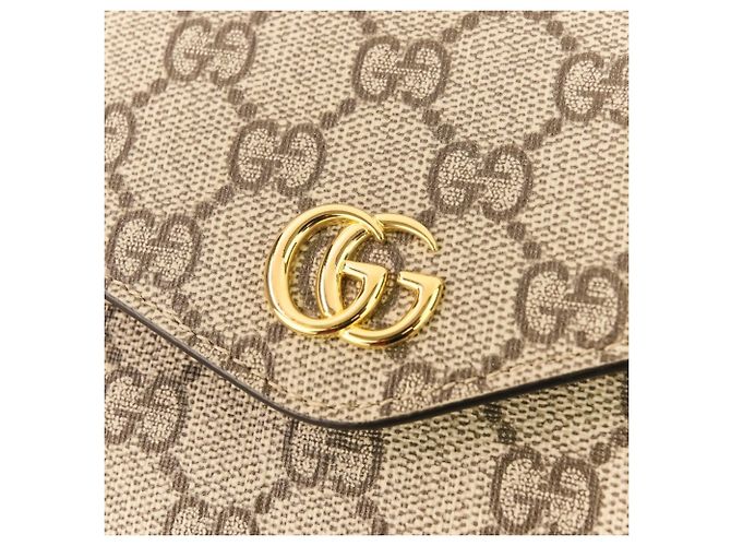 Borsa a Spalla Gucci Ophidia Web Line GG Supreme Marrone - vista 8