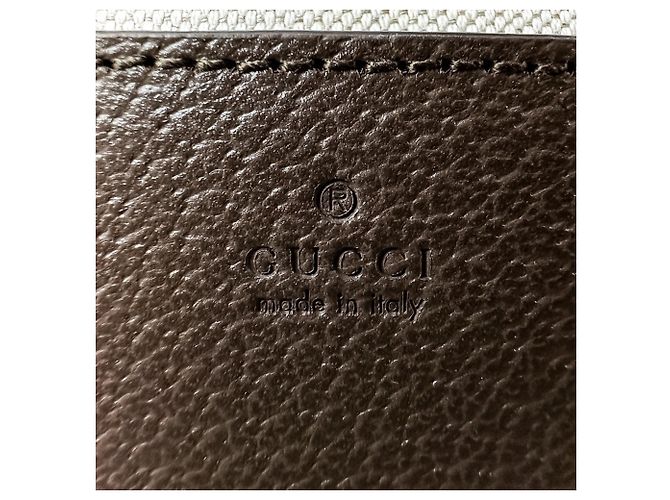 Borsa a Spalla Gucci Ophidia Web Line GG Supreme Marrone - vista 9