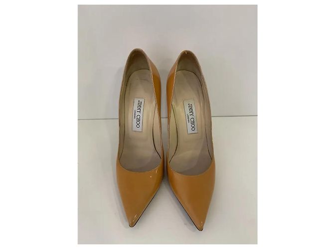 Jimmy Choo Agnes 120 Pumps Lackleder Senfgelb - Ansicht 2