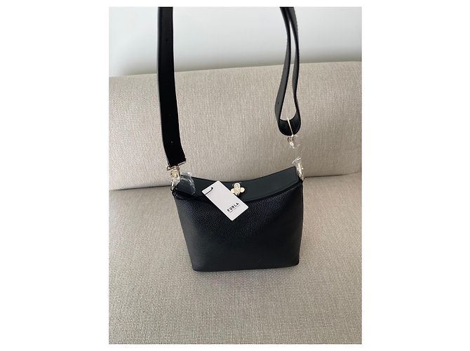 Nuovo secchiello Furla in pelle nera Nero - vista 2