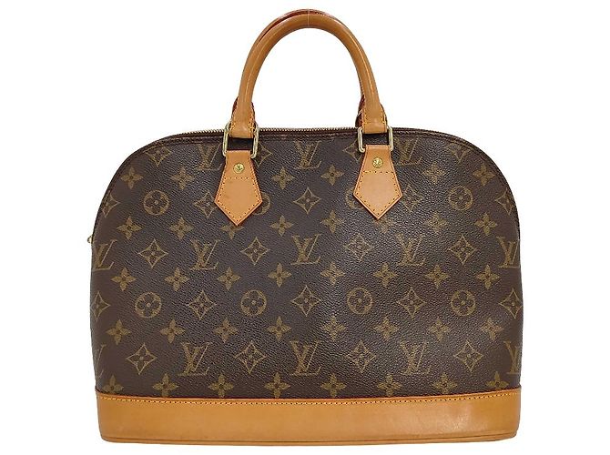 Borsa Alma Louis Vuitton in tela Monogram MM Beige - vista 2