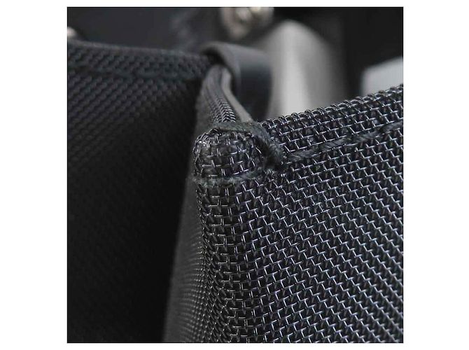 Borsa tote in pelle nera e rete Balenciaga Nero - vista 7