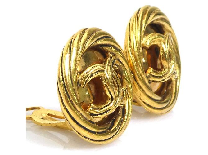Orecchini a clip in oro Chanel D'oro - vista 2