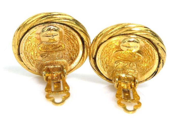 Orecchini a clip in oro Chanel D'oro - vista 4