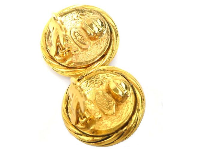 Orecchini a clip in oro Chanel D'oro - vista 7