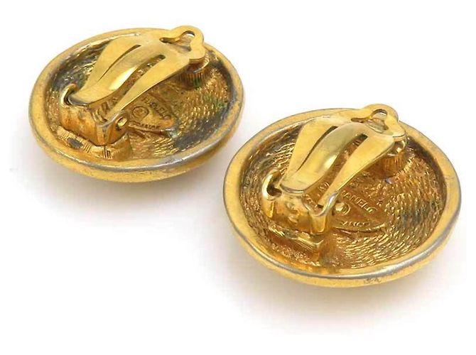 Orecchini a clip dorati Chanel D'oro - vista 6