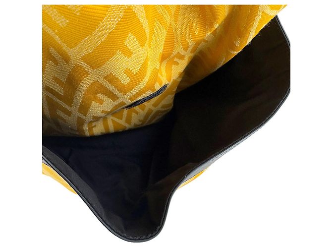 Fendi Strike Large Backpack Black Yellow - view 13