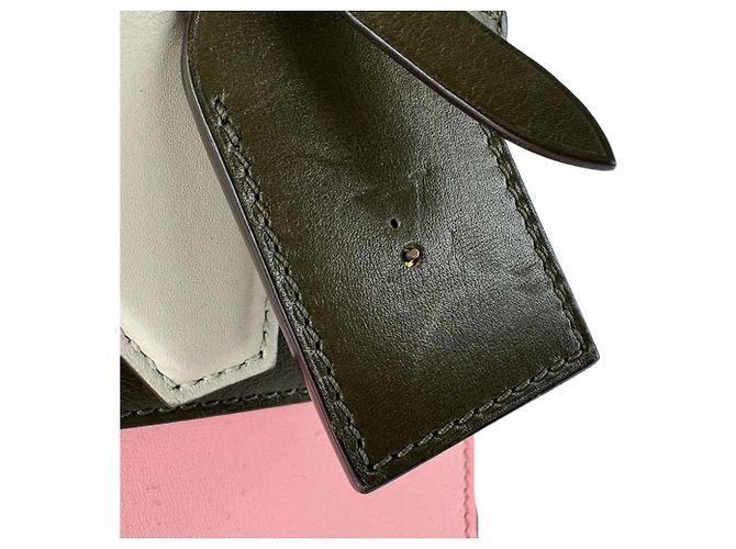 Borsa a mano in pelle City Steamer PM di Louis Vuitton Rosa Bianco Cachi - vista 17