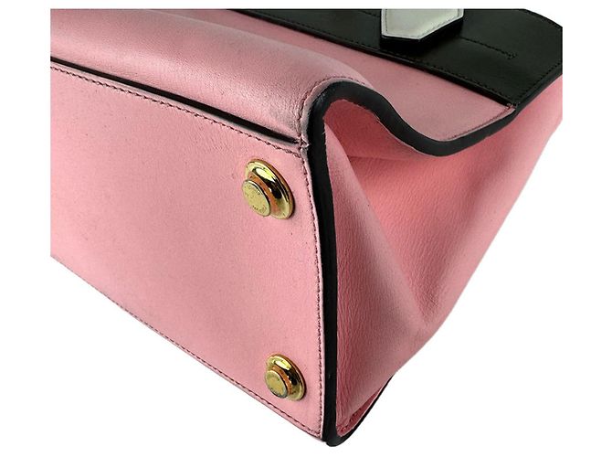 Borsa a mano in pelle City Steamer PM di Louis Vuitton Rosa Bianco Cachi - vista 9