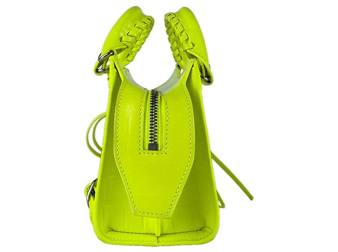 Sac à main mini Neo Classic City de Balenciaga Jaune - vue 2