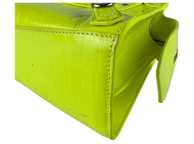 Sac à main mini Neo Classic City de Balenciaga Jaune - vue 9