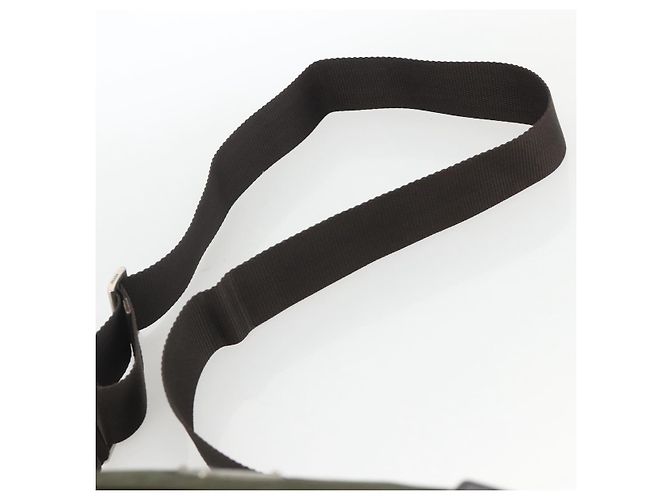 Bolsa de Ombro PRADA Nylon Caqui Prata Autêntica 174309 - vista 8
