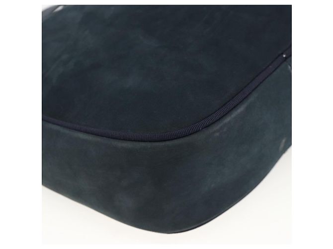 Borsa a Spalla Vala in Camoscio Blu Navy e Oro Auth BA11994 di Salvatore Ferragamo D'oro - vista 13