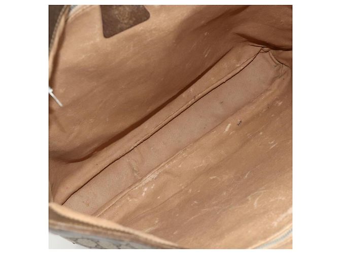 Gucci Borsa a Spalla GG Supreme PVC Beige Oro Auth bs34284 D'oro - vista 15
