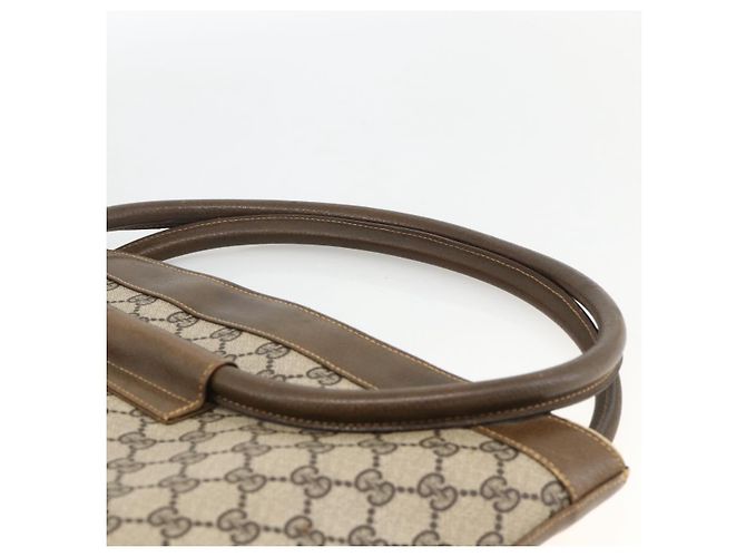 Gucci Borsa a Spalla GG Supreme PVC Beige Oro Auth bs34284 D'oro - vista 8