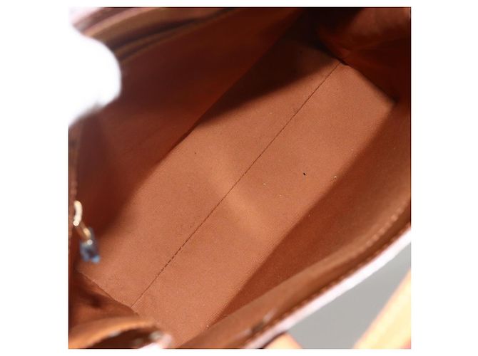 LOUIS VUITTON Borsa a Mano Monogram Vernis Reade MM Bronzo M91143 LV Auth YKZ889 - vista 11