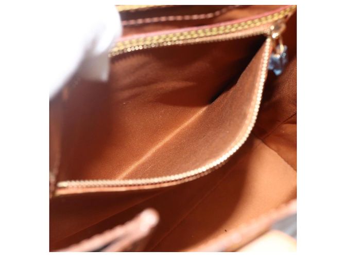 LOUIS VUITTON Borsa a Mano Monogram Vernis Reade MM Bronzo M91143 LV Auth YKZ889 - vista 20