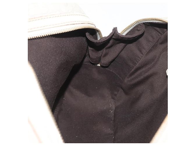 Borsa a mano Horsebit in pelle bianca e oro GUCCI 145770 Auth bs34368 Bianco D'oro - vista 19