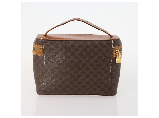 Céline Pochette in tela Macadam CELINE in pelle PVC 2 pezzi marrone Auth 166796 - vista 10