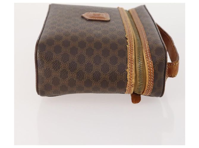 Céline Pochette in tela Macadam CELINE in pelle PVC 2 pezzi marrone Auth 166796 - vista 11