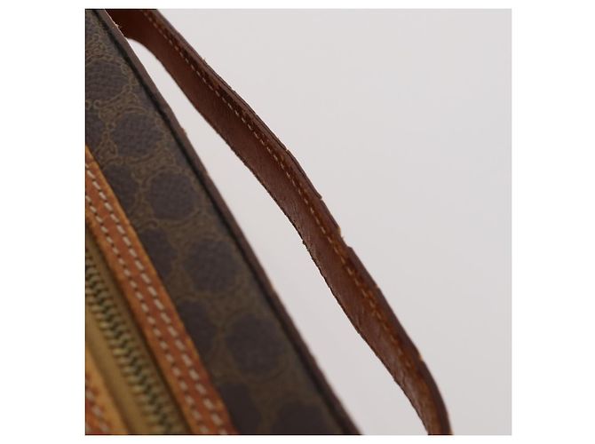 Céline Pochette in tela Macadam CELINE in pelle PVC 2 pezzi marrone Auth 166796 - vista 13