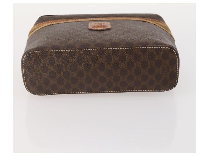 Céline Pochette in tela Macadam CELINE in pelle PVC 2 pezzi marrone Auth 166796 - vista 14