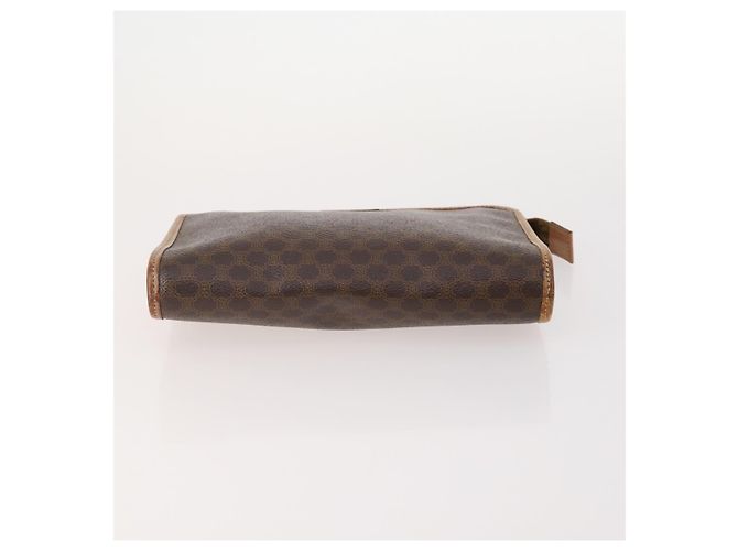 Céline Pochette in tela Macadam CELINE in pelle PVC 2 pezzi marrone Auth 166796 - vista 6