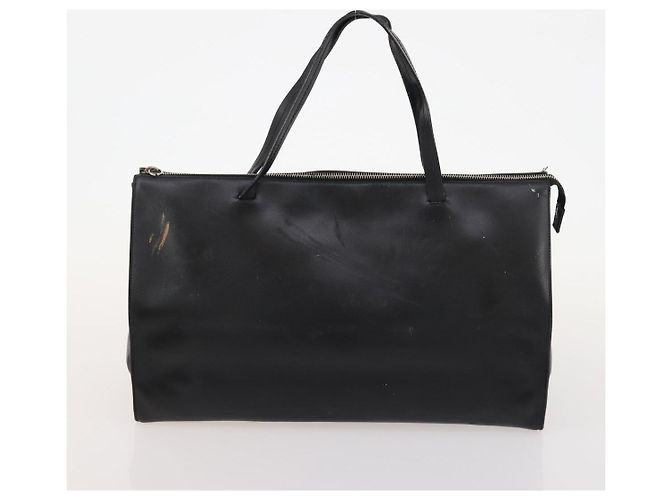 Pequin Fendi Chloe Borsa a Mano in Tela Pecan in Pelle 4 Pezzi Nero Marrone Auth BSZ448 - vista 8