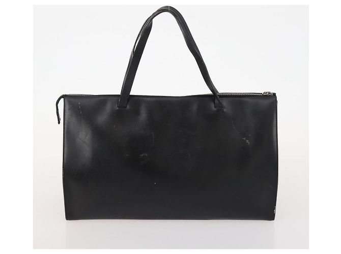 Pequin Fendi Chloe Borsa a Mano in Tela Pecan in Pelle 4 Pezzi Nero Marrone Auth BSZ448 - vista 9