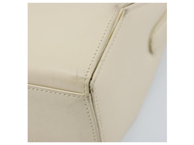 Borsa a mano GIVENCHY in pelle beige dorata Auth YKZ357 D'oro - vista 10