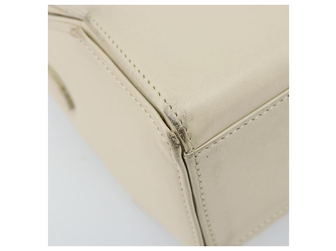 Borsa a mano GIVENCHY in pelle beige dorata Auth YKZ357 D'oro - vista 11