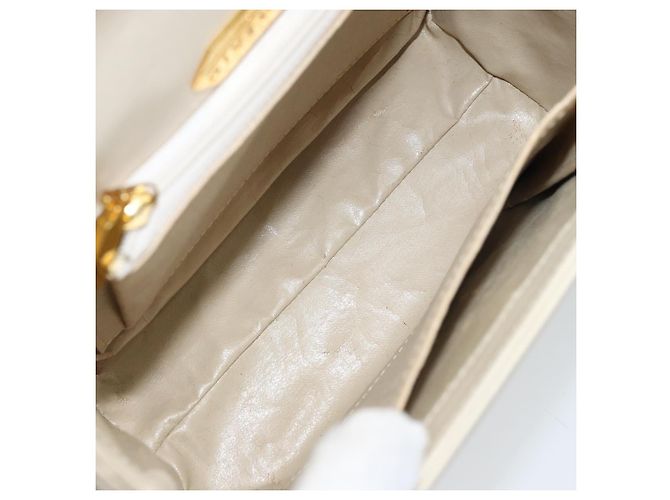 Borsa a mano GIVENCHY in pelle beige dorata Auth YKZ357 D'oro - vista 18