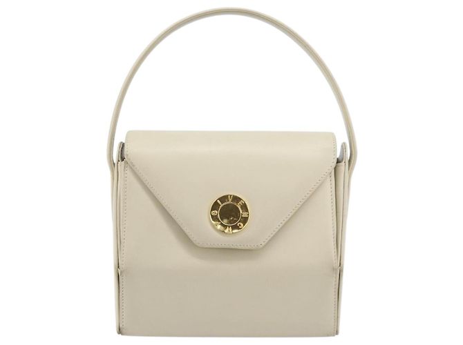 Borsa a mano GIVENCHY in pelle beige dorata Auth YKZ357 D'oro - vista 2