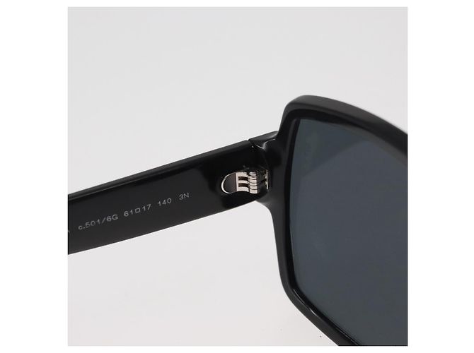 Lunettes de soleil CHANEL COCO Mark en plastique Noir 5385-A CC Auth BA11986 - vue 11