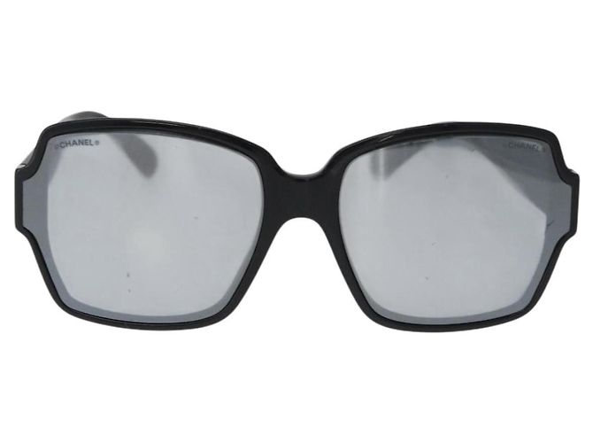 Lunettes de soleil CHANEL COCO Mark en plastique Noir 5385-A CC Auth BA11986 - vue 2