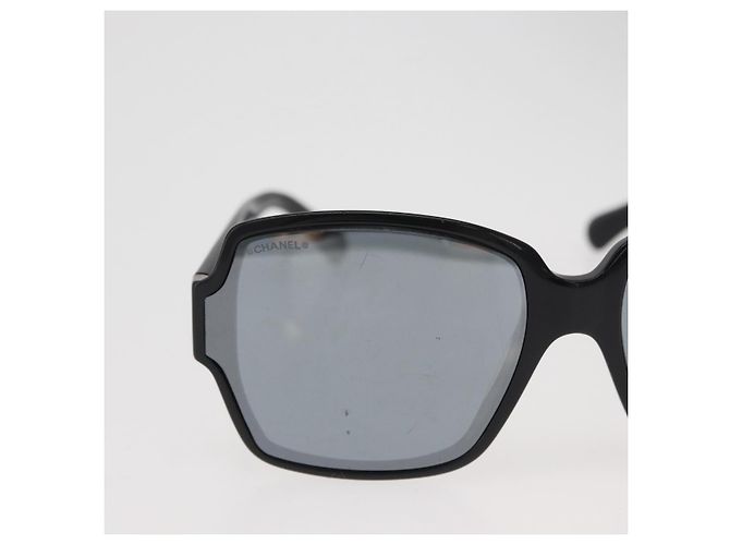 Lunettes de soleil CHANEL COCO Mark en plastique Noir 5385-A CC Auth BA11986 - vue 4