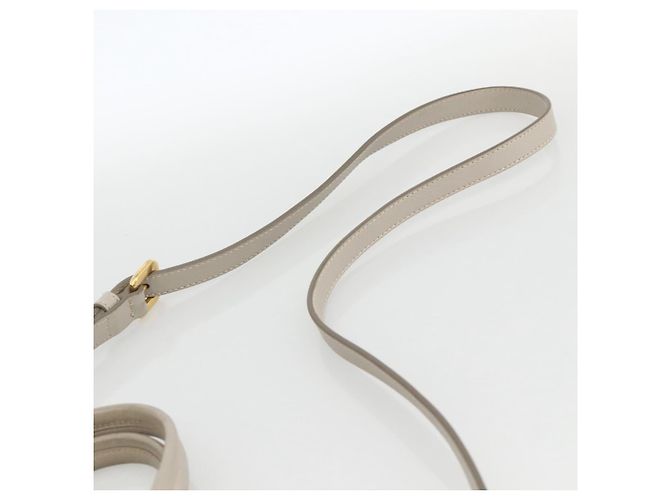 PRADA Borsa a Mano Nylon 2way Beige Oro Auth INZ076A D'oro - vista 10