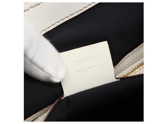Gucci Borsa a mano Ophidia Sherry Line GG Supreme in PVC bianco e oro 153028 Auth YKZ923 D'oro - vista 23