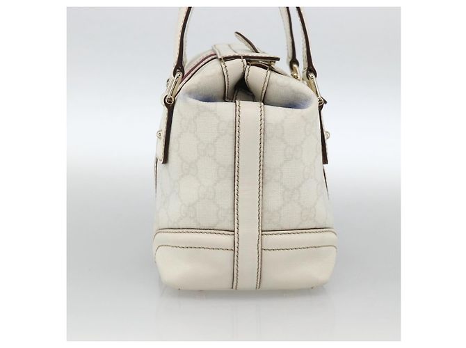 Gucci Borsa a mano Ophidia Sherry Line GG Supreme in PVC bianco e oro 153028 Auth YKZ923 D'oro - vista 4