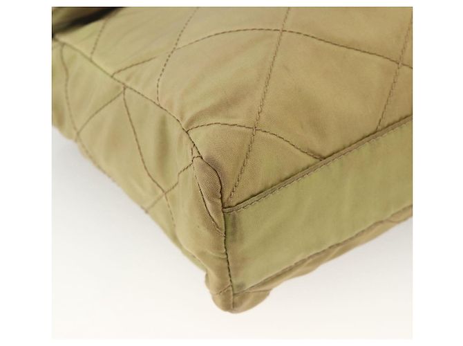 PRADA Borsa a Spalla con Catena Nylon Verde Oro Auth YKZ308 D'oro - vista 11