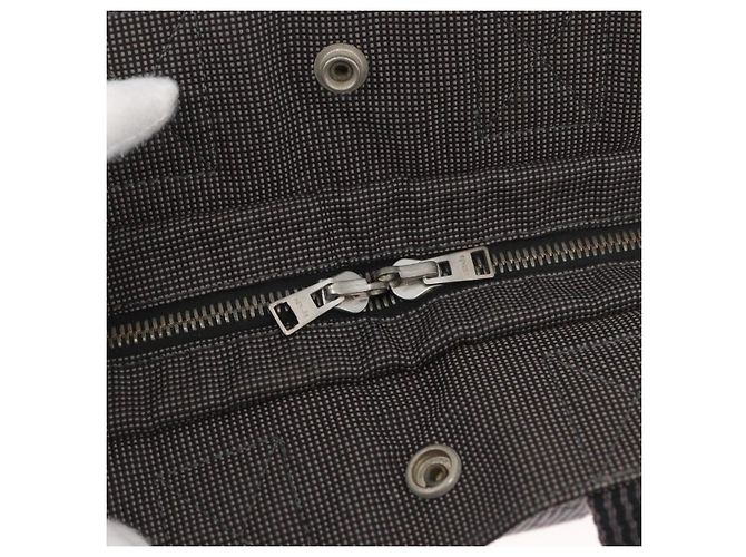 Hermès HERMES Handtasche Her Line Canvas Grau Auth YKZ1002 Braun - Ansicht 15