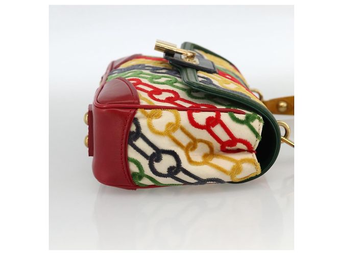 LOUIS VUITTON Pochette Dolly in Velluto Monogram M95208 Auth YKZ1575SM Multicolore - vista 4