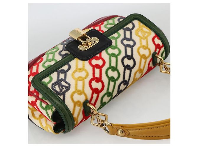 LOUIS VUITTON Pochette Dolly in Velluto Monogram M95208 Auth YKZ1575SM Multicolore - vista 6