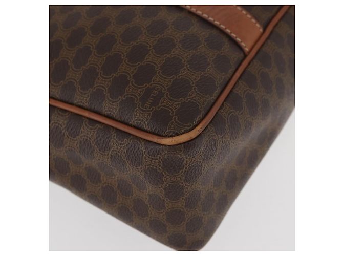 Céline Borsa a mano in tela Macadam CELINE in pelle PVC marrone oro Auth ka3666 D'oro - vista 10