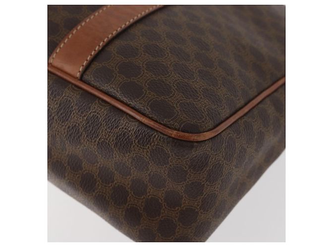 Céline Borsa a mano in tela Macadam CELINE in pelle PVC marrone oro Auth ka3666 D'oro - vista 11