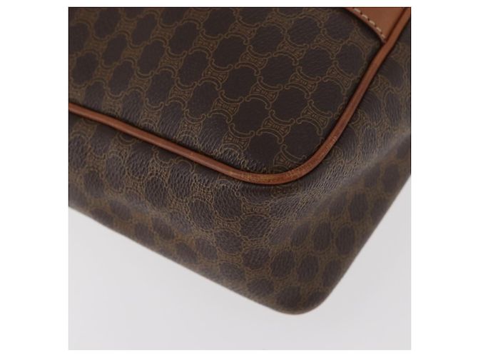Céline Borsa a mano in tela Macadam CELINE in pelle PVC marrone oro Auth ka3666 D'oro - vista 12